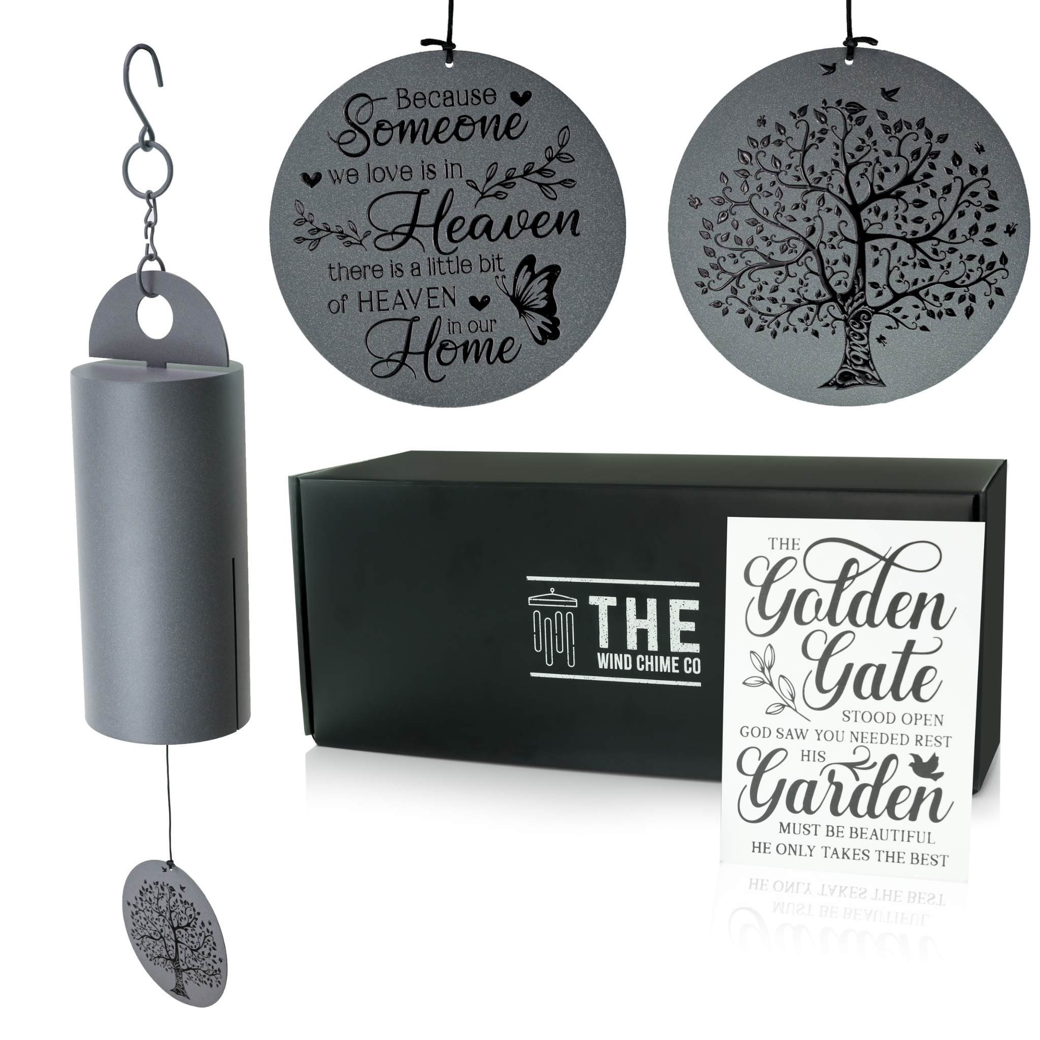 Memorial XL Serenity Wind Bell by The Wind Chime Co, a 36-inch outdoor garden chime for reflection and special occasions.