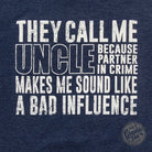 They Call Me Uncle short sleeve graphic tee by The Graphic Tee, with a casual fit and printed design on soft fabric.