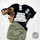 Unisex SS Graphic Tee by The Graphic Tee featuring a hippie thoughts design on soft fabric.