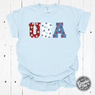 USA 90's inspired floral pigment dyed graphic T-shirt by The Graphic Tee, featuring vibrant 90s floral print and casual fit.