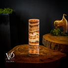 Vilona Onyx Sahara Crystal Onyx table desk lamp with a sleek black and crystal design, perfect for modern home décor.