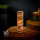 Vilona Onyx Sahara Crystal Onyx Desk Lamp, elegant table lamp with crystal and onyx finish, for stylish home or office lighting.
