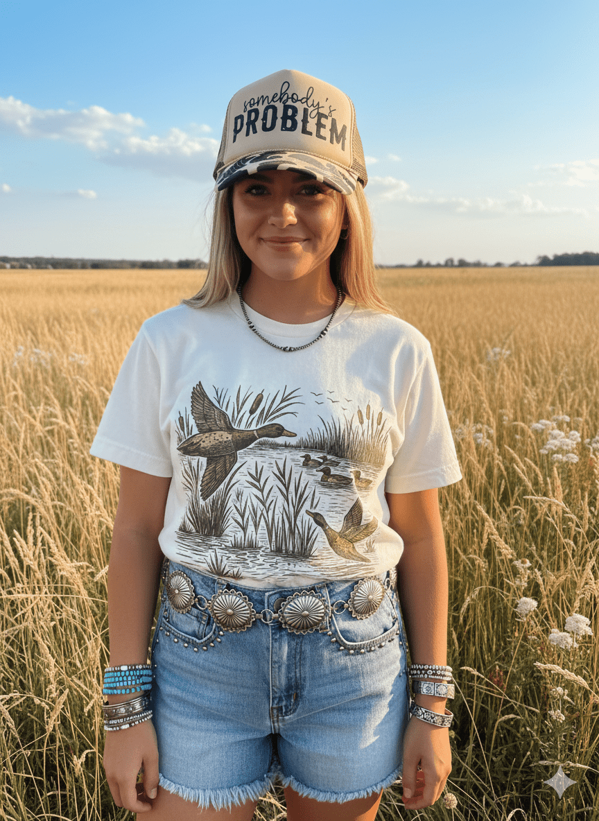 Wild Junkie Mallard Creek Graphic Tee featuring a stylish nature-inspired design on a comfortable cotton T-shirt.