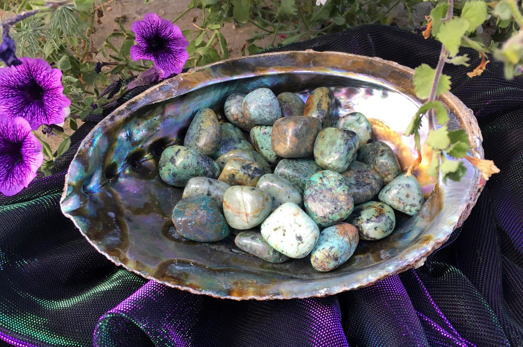 African Turquoise Tumbled Stones - Practical Magic Store