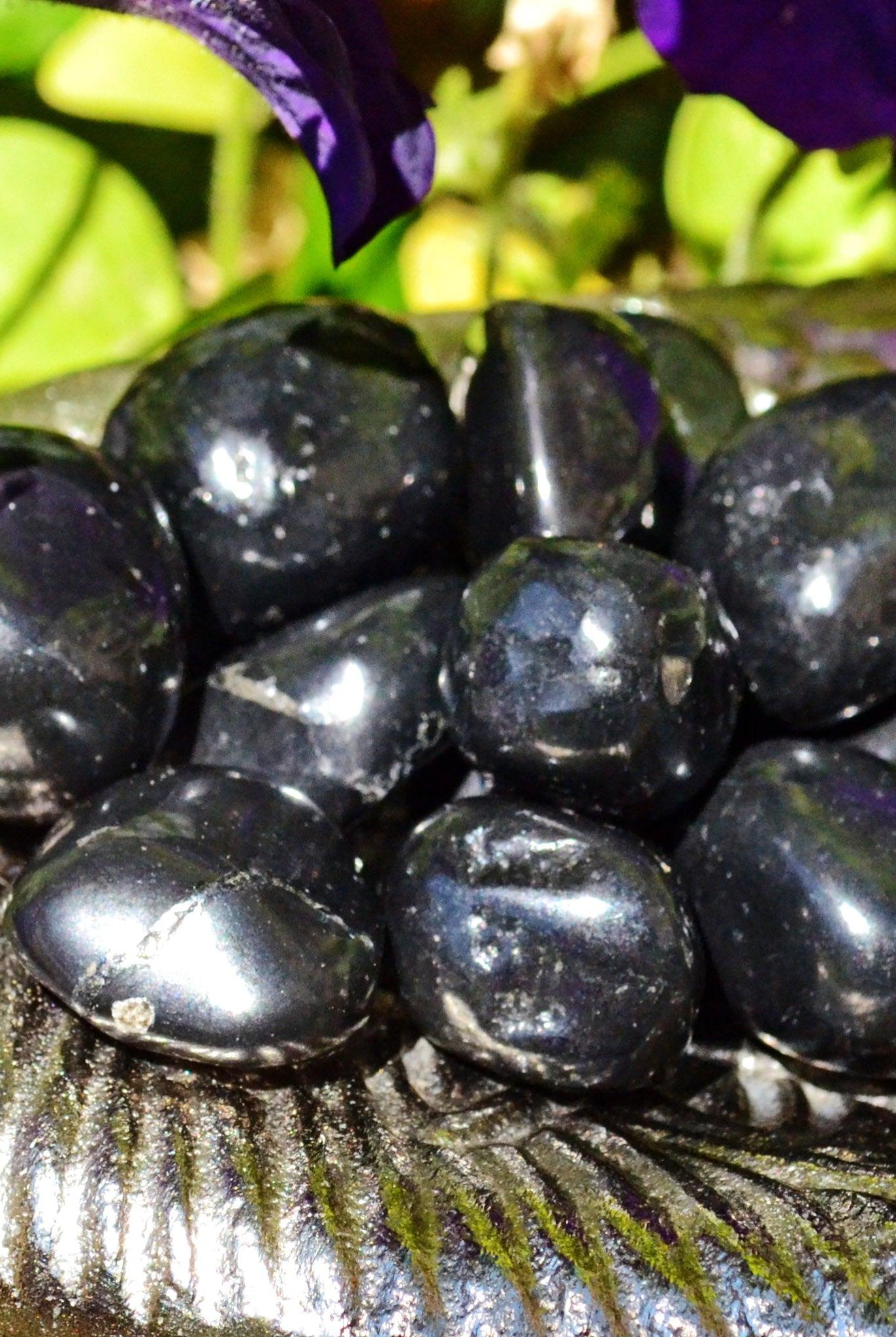 Black Obsidian Tumbled Stones - Practical Magic Store