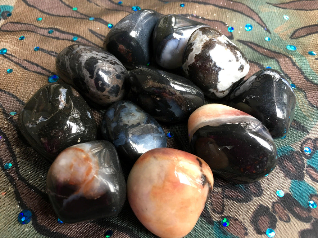Black Sardonyx Tumbled Stones - Practical Magic Store