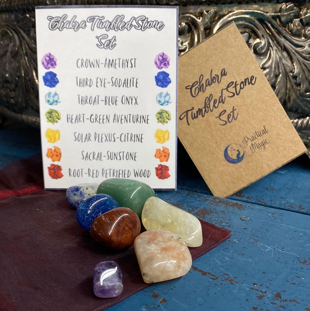 Chakra Gemstone Tumbles Kit by Practical Magic - Practical Magic Store