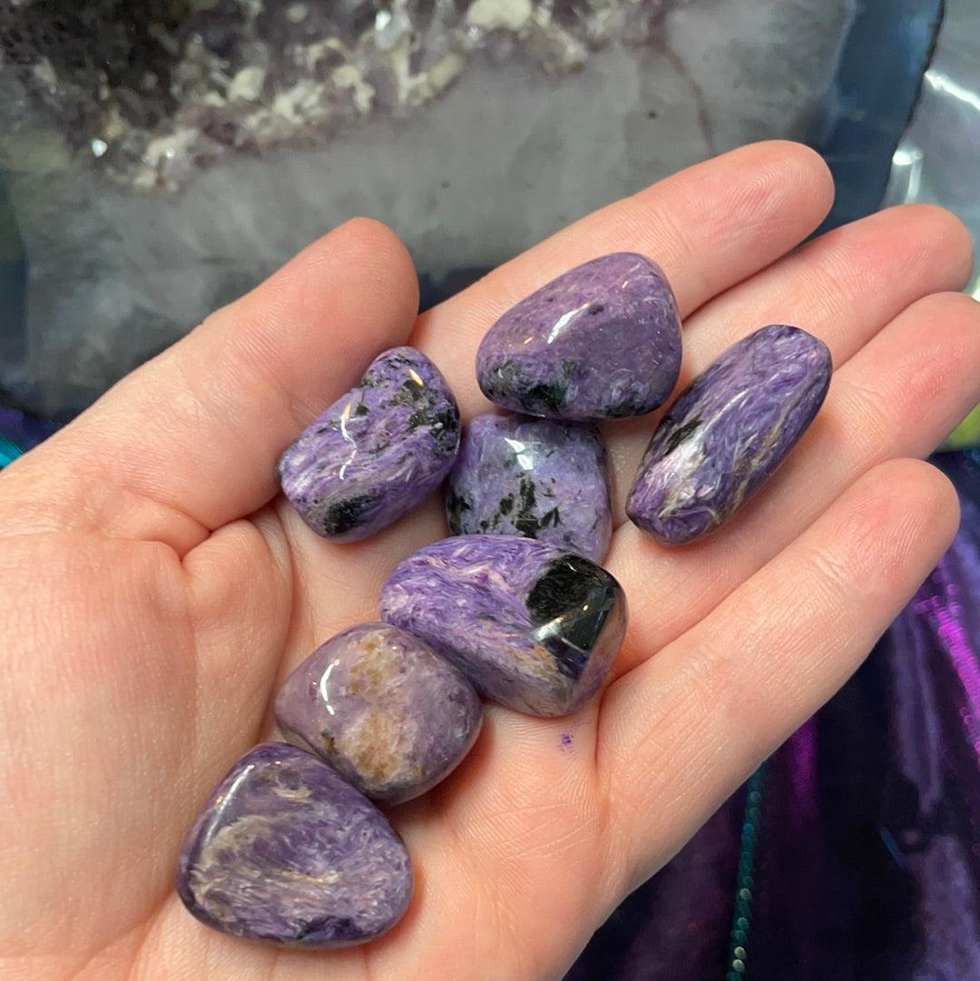 Charoite Tumbled Stone - Practical Magic Store