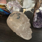 Clear Quartz with Inclusion Crystal Skull Carving - Practical Magic Store