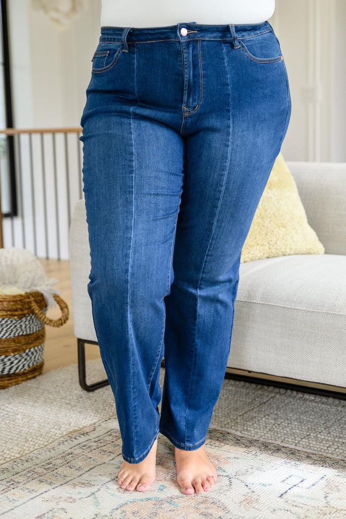 Daria Front Seam Wide Leg Trouser Jeans - Practical Magic Store