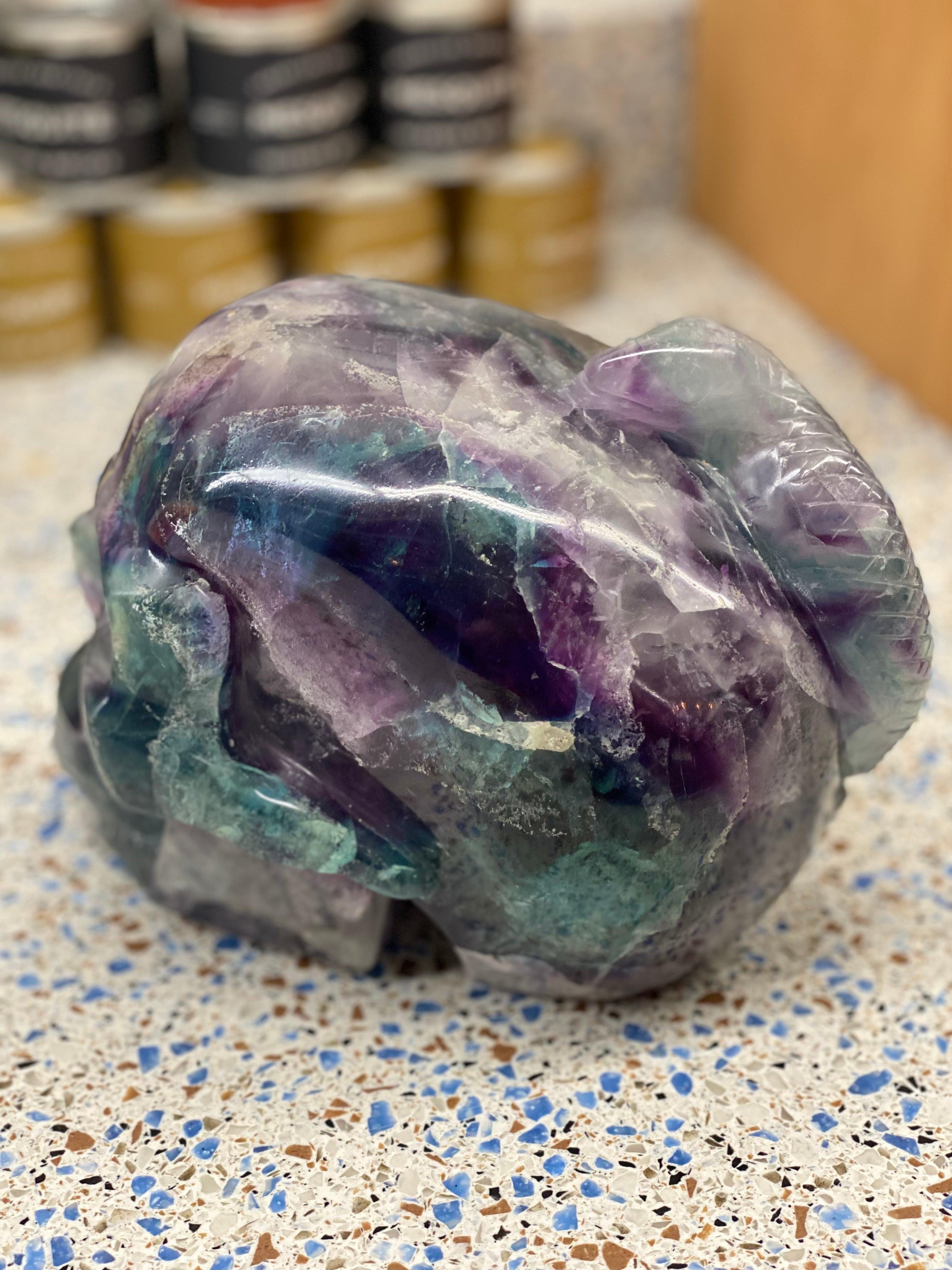 Fluorite Skull #2 - Practical Magic Store