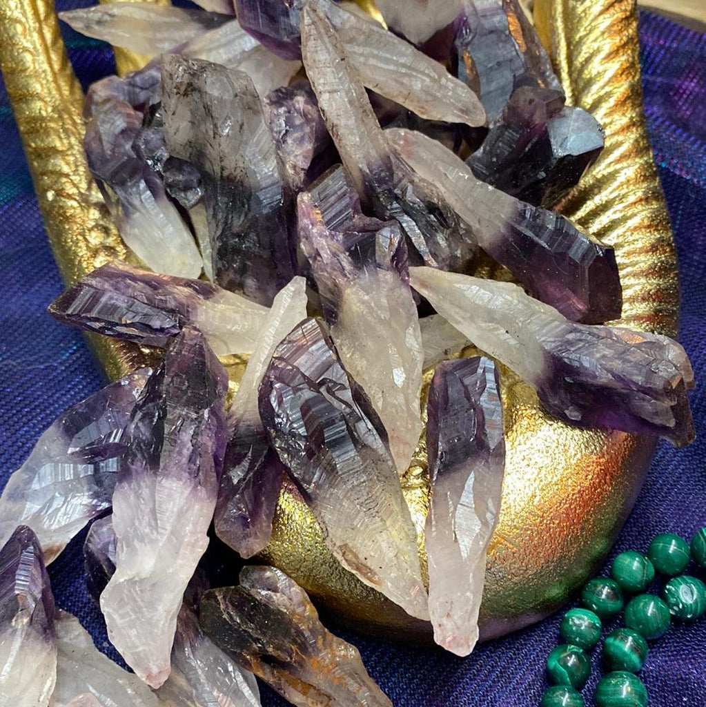 Goethite in Amethyst Raw Points - Practical Magic Store