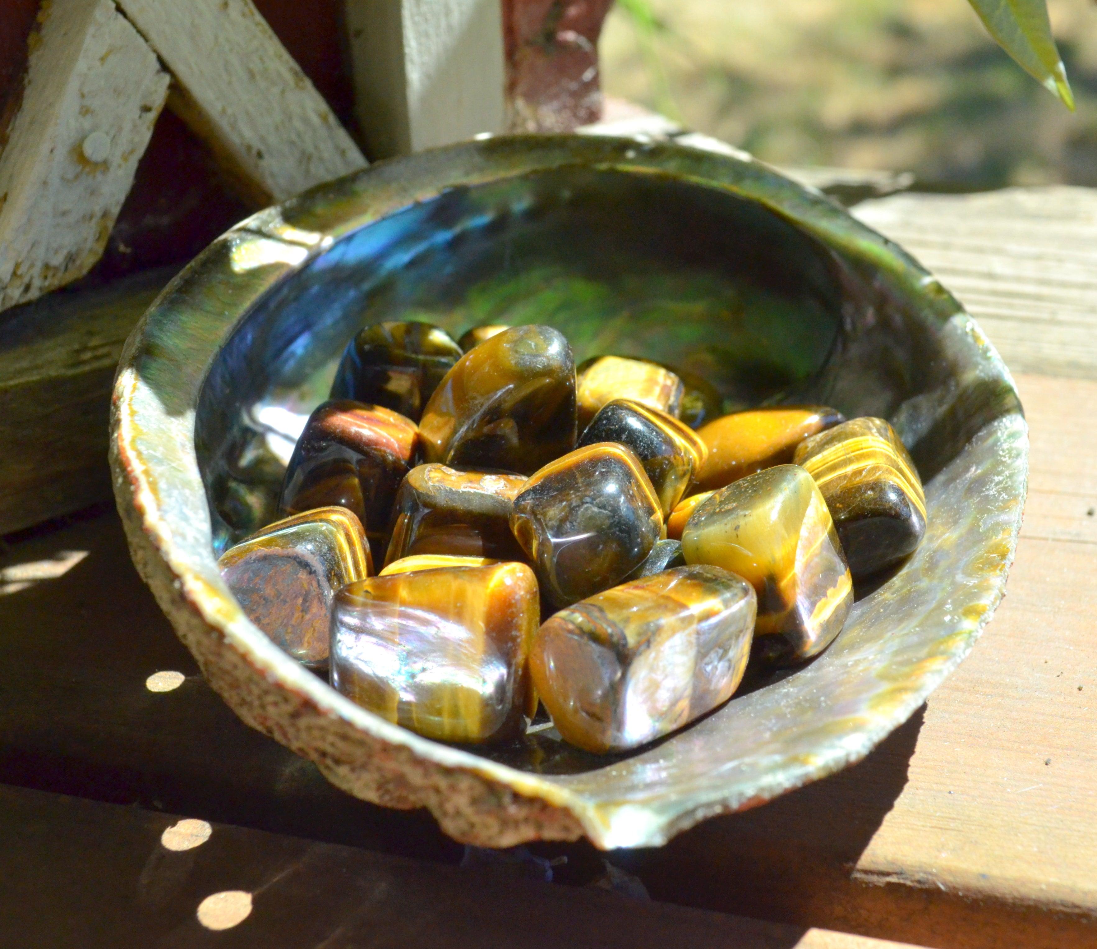 Golden Tiger Eye Tumbled Stones - Practical Magic Store