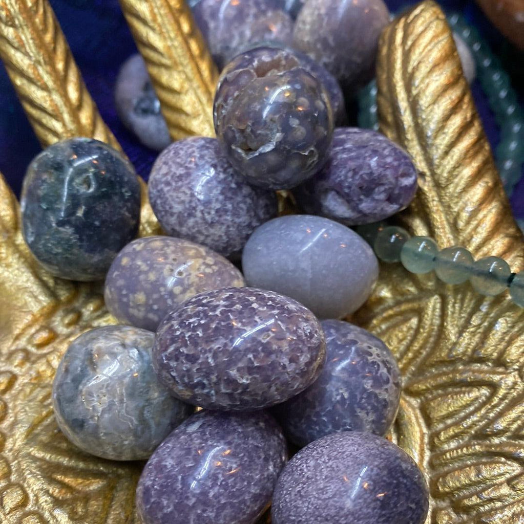 Grape Agate Tumbled Stone - Practical Magic Store