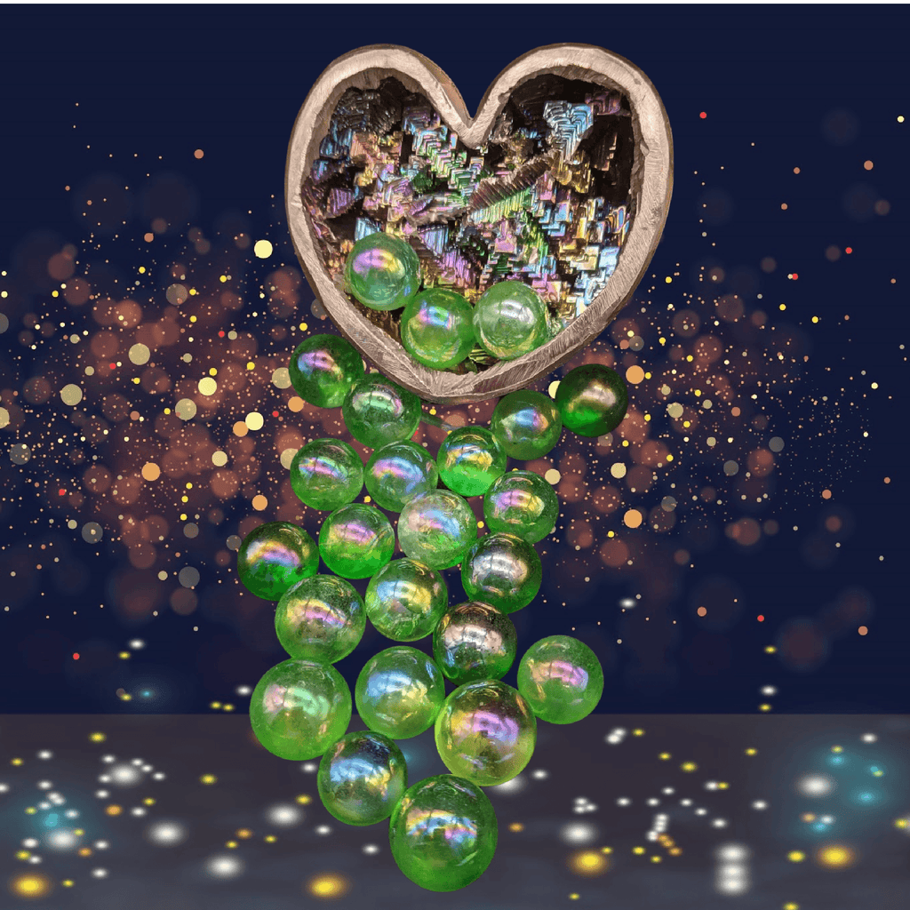 Green Aura Quartz Spheres - Practical Magic Store