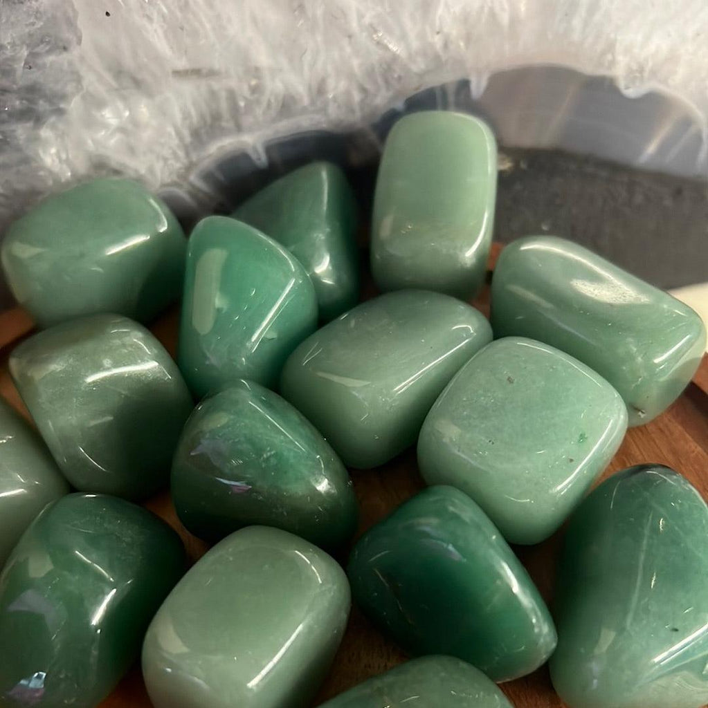 Green Aventurine Tumbled Stones - Practical Magic Store