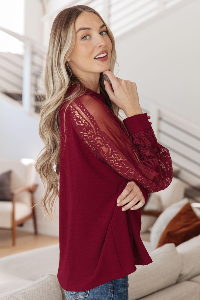 Lace on My Sleeves Blouse - Practical Magic Store