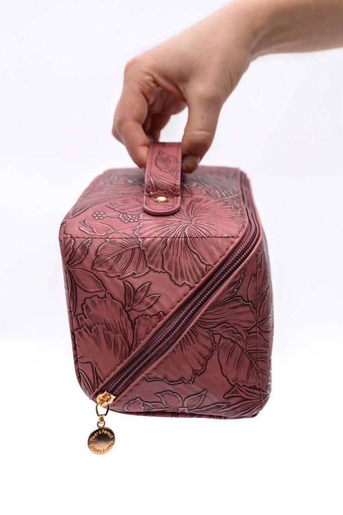 Life In Luxury Large Capacity Cosmetic Bag in Merlot - Practical Magic Store
