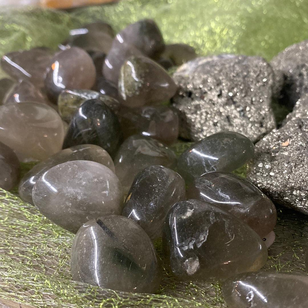 Lodolite Included Quartz Tumbled Stone - Practical Magic Store