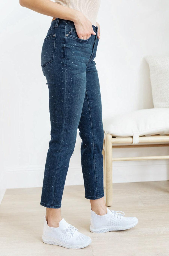 Mid-Rise Relaxed Fit Mineral Wash Jeans - Practical Magic Store