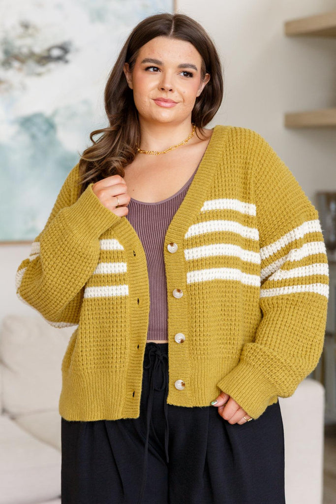 On Top of the World Striped Cardigan - Practical Magic Store
