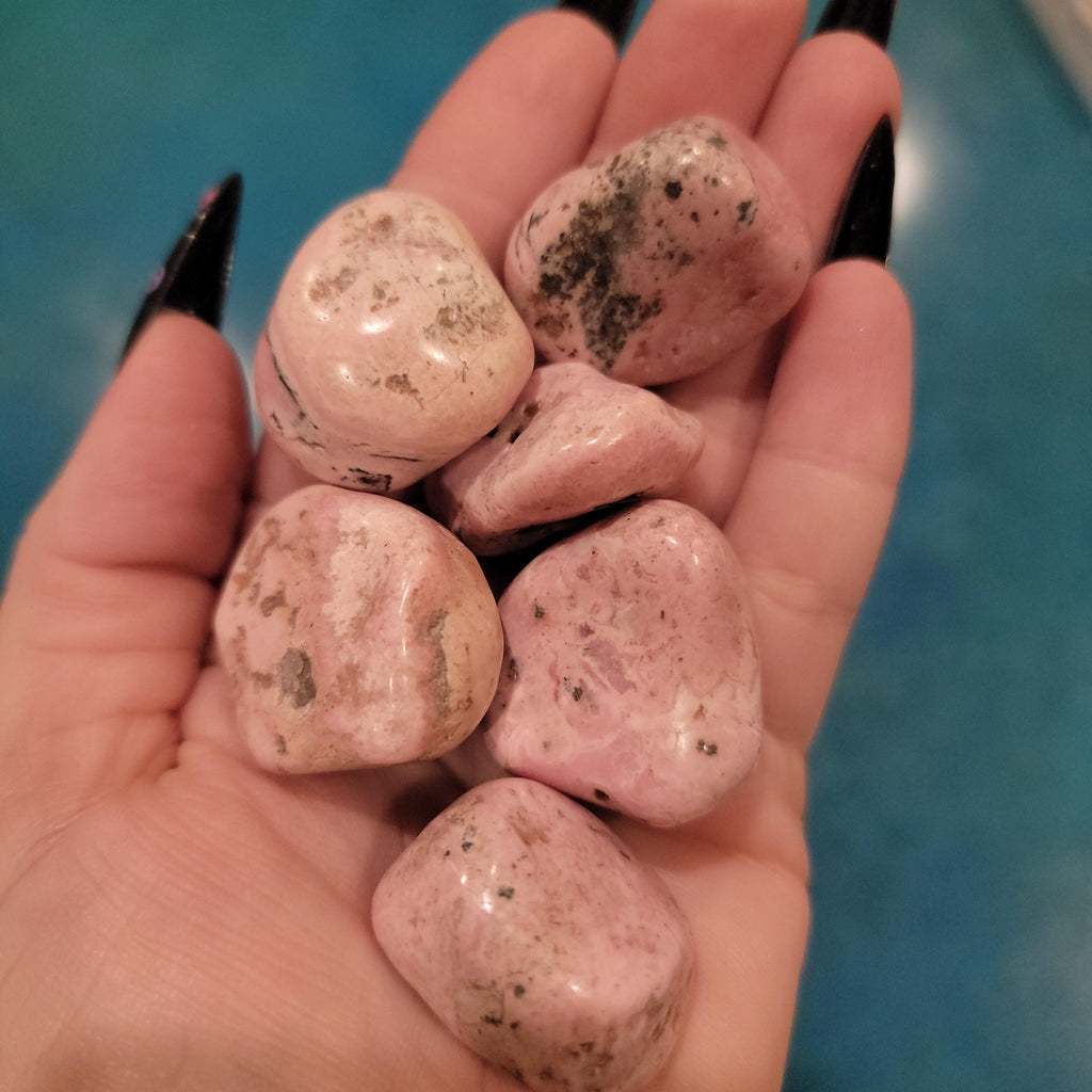 Peruvian Rhodonite Polished Tumbled Stones - Practical Magic Store