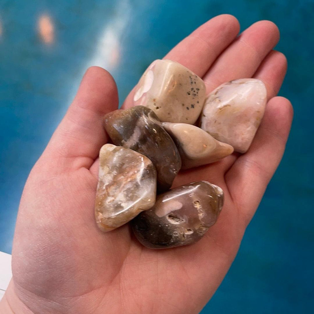 Pink Andean Opal Tumbled Stones - Practical Magic Store