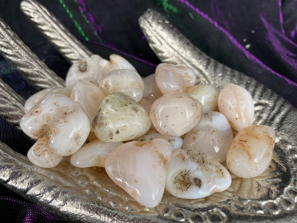 Pink Chalcedony Tumbled Stones - Practical Magic Store