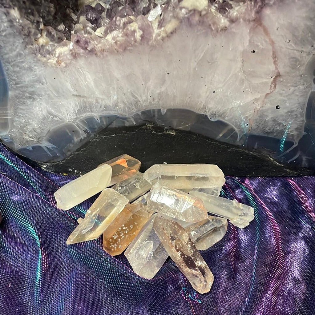 Pink Lemurian Seed Quartz Point - Practical Magic Store