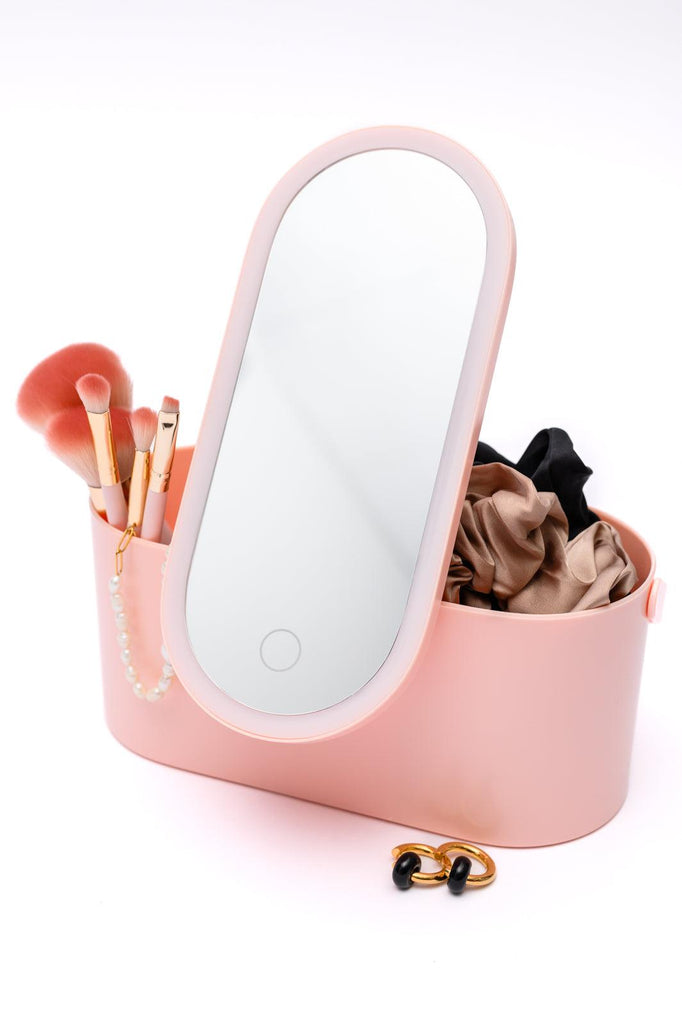 Portable Beauty Storage With LED Mirror - Practical Magic Store