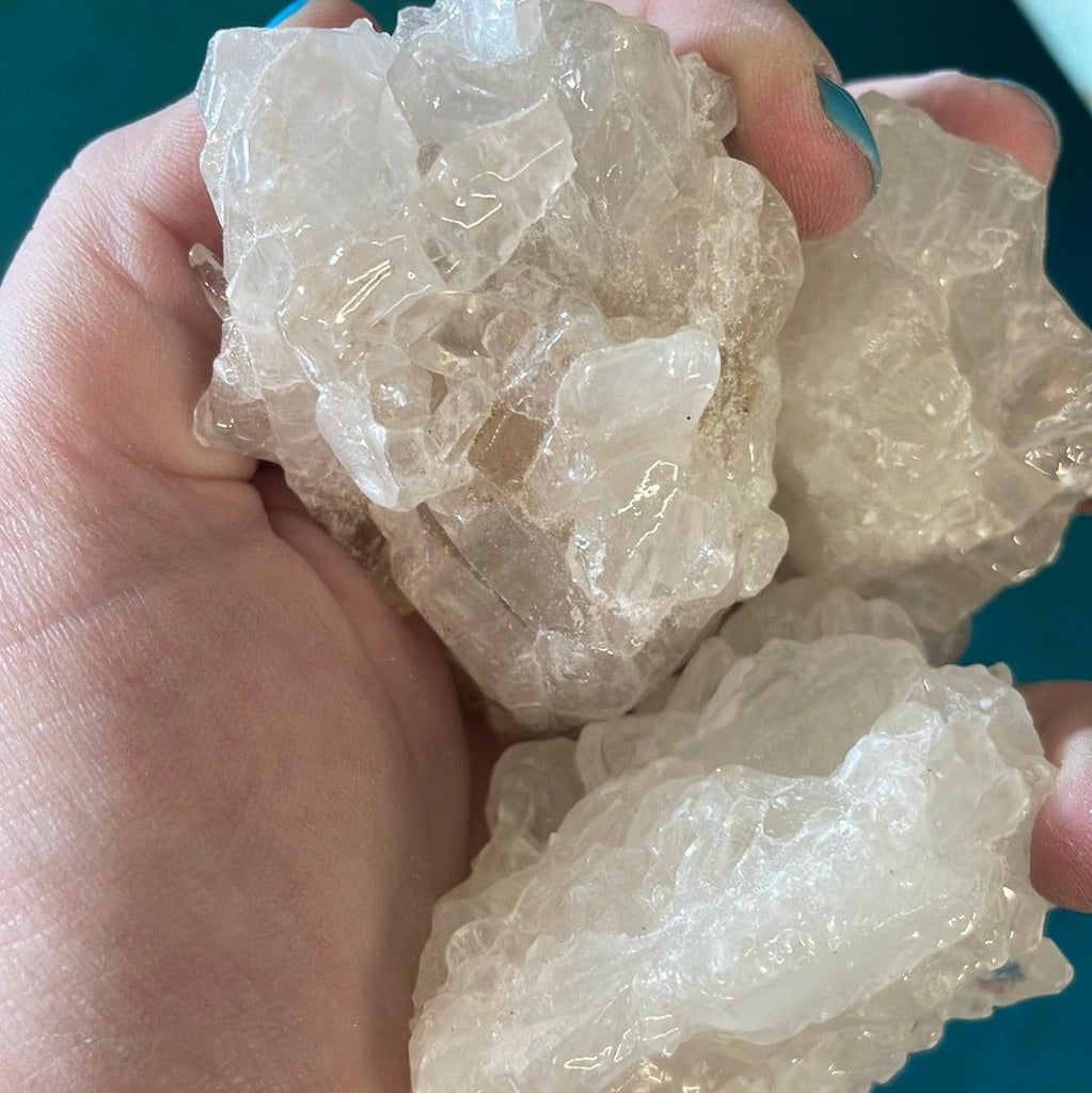 Raw White Clear Calcite - Practical Magic Store