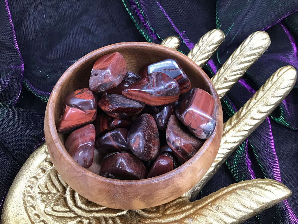 Red Tigers Eye Tumbled Stones - Practical Magic Store