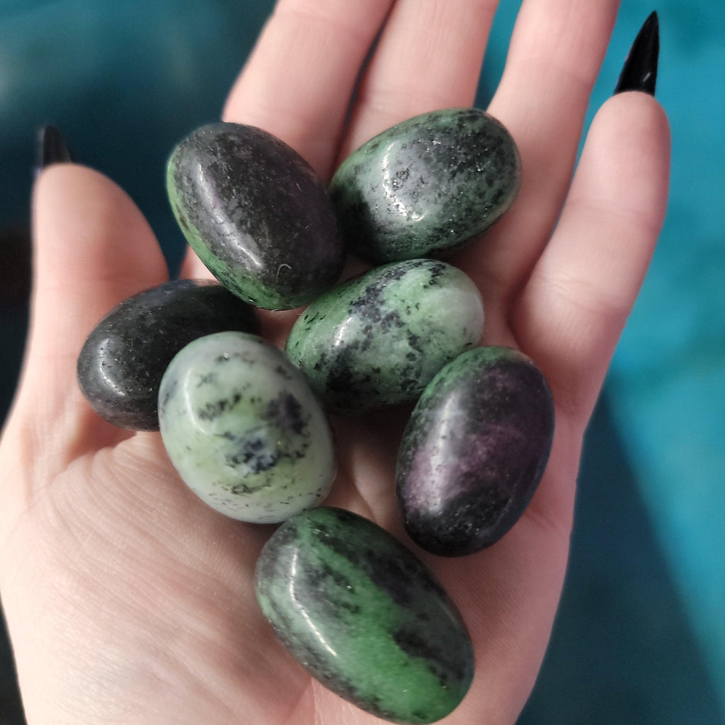 Ruby Zoisite Tumbled Stones - Practical Magic Store