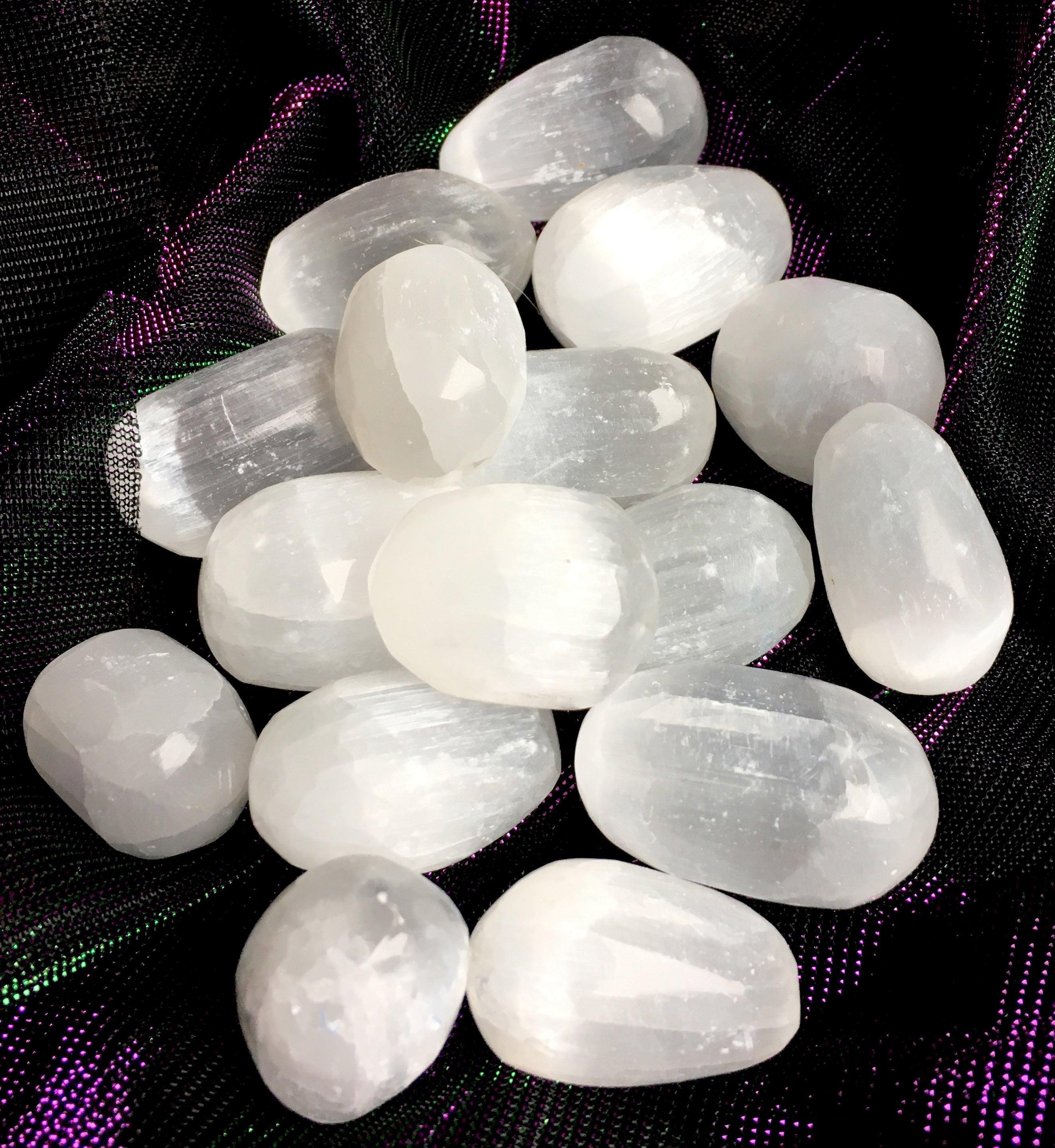 Selenite Tumbled Stones - Practical Magic Store