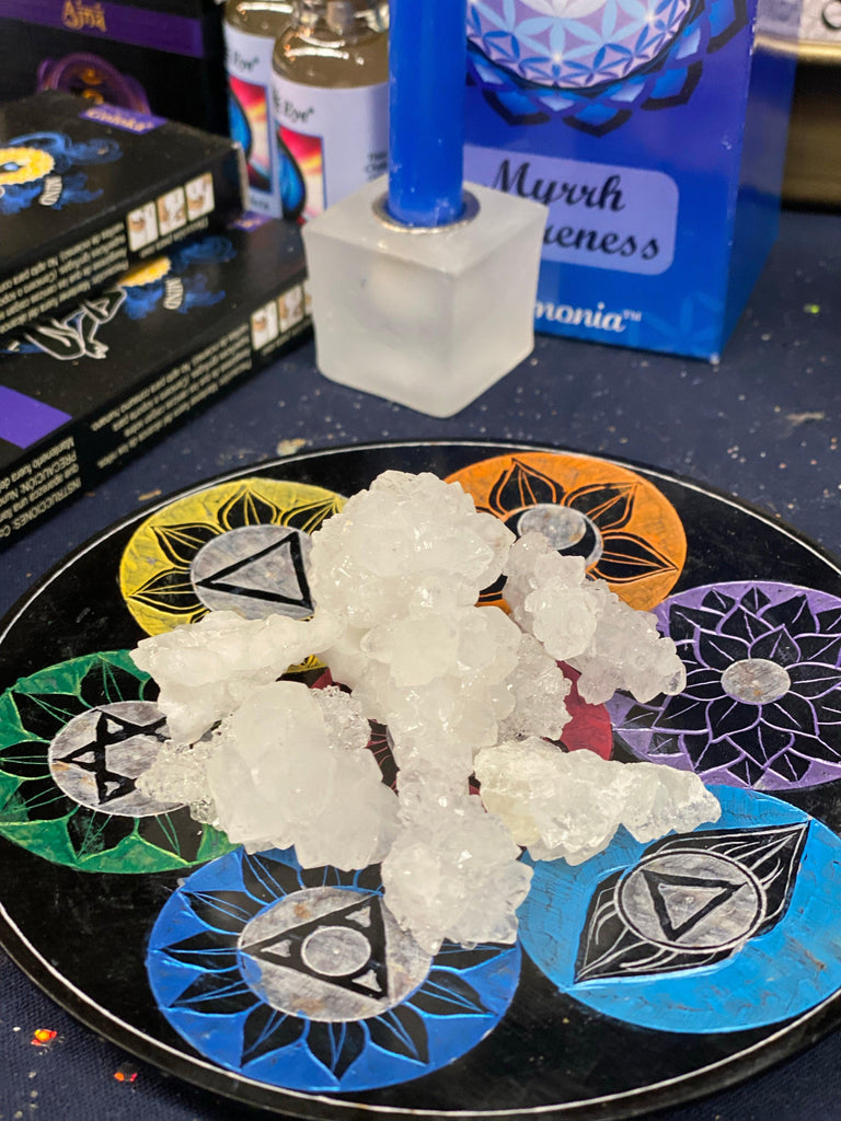 Snow Quartz Ice Aragonite Specimen - Practical Magic Store