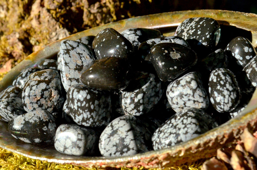 Snowflake Obsidian Tumbled Stones - Practical Magic Store