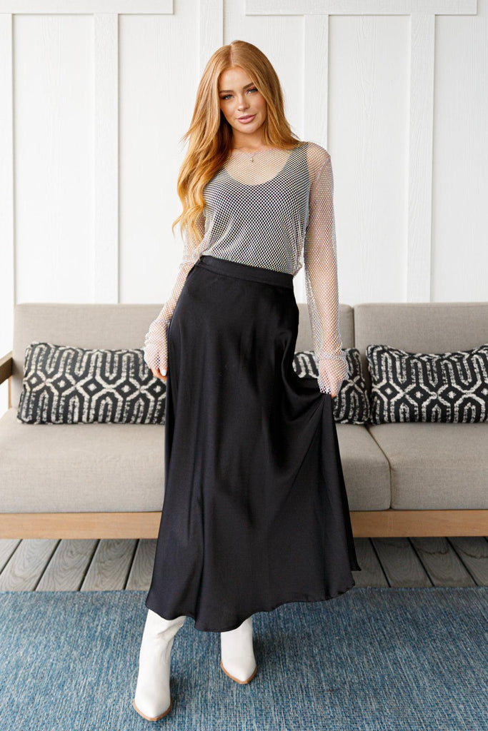 Timeless Tale Maxi Skirt in Black - Practical Magic Store