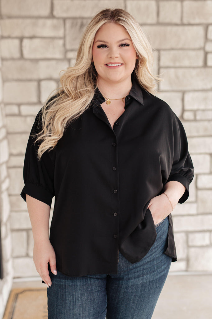Turned Out Perfect Oversized Button Down Shirt - Practical Magic Store