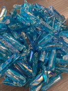 Turquoise Blue Aura Quartz Points - Practical Magic Store